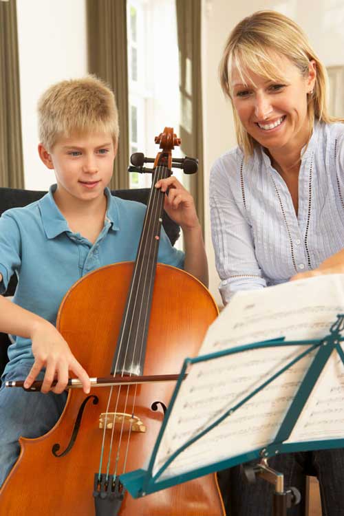 Teaching a Student to Play Cello