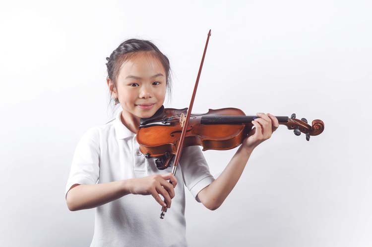 Girl Playing The Violin