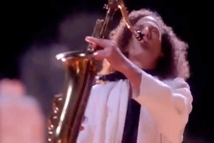 Kenny G. Playing Saxophone