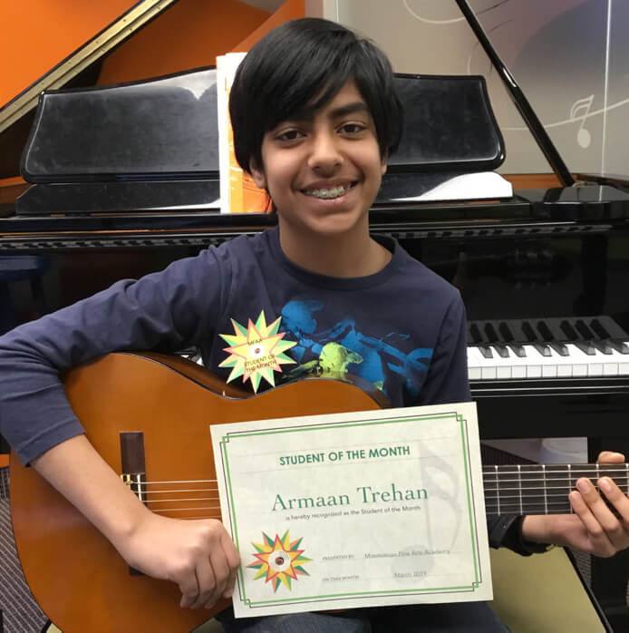 Student of the Month Armaan T 1