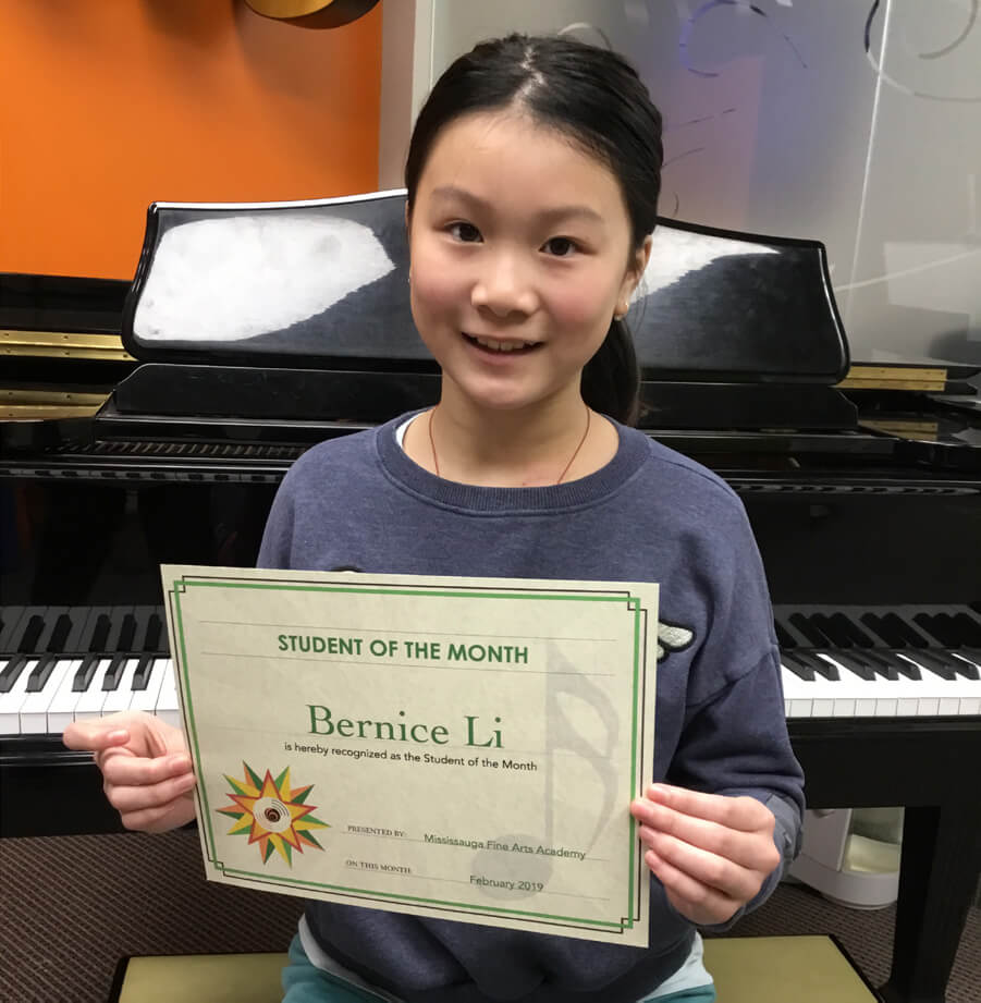 Student of the Month Bernice L 2