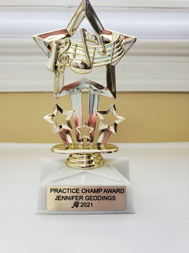 Practice champ trophy